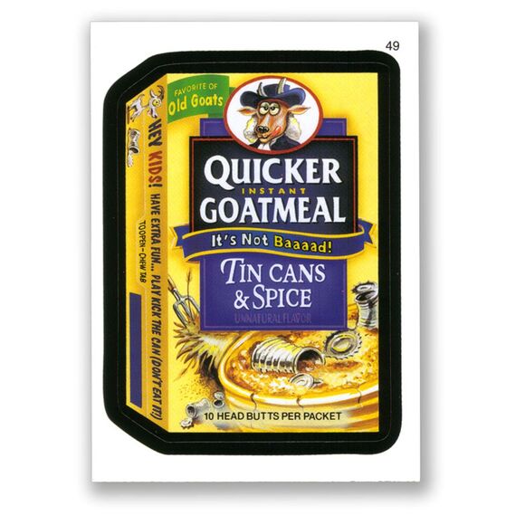 2006 Topps Wacky Packages Card - Series 4 - #49 Quicker Goatmeal - Picture 1 of 2